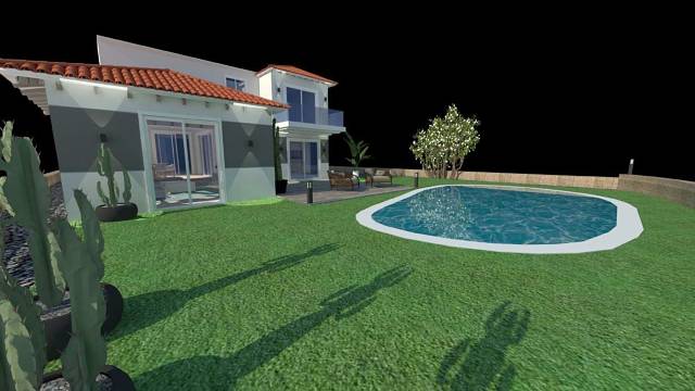 Villa with garden and pool
