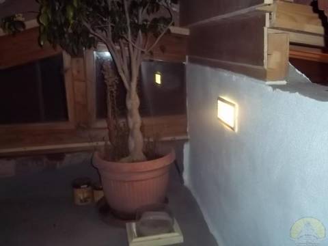 Wandbesleuchtung Dachterrasse