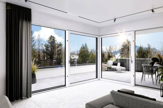 Ausblick Penthouse - Blick auf der Untersberg