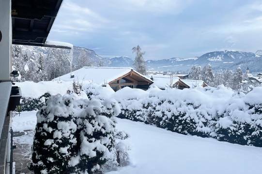 Ausblick vom Garten ...