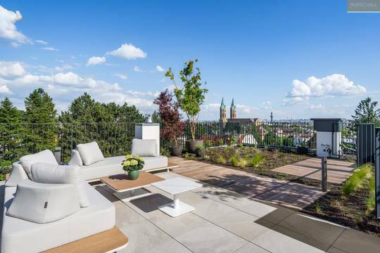 Dachterrasse mit Wienblick