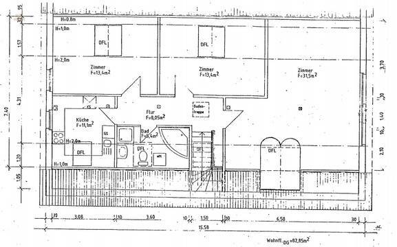 Grundriss Haupthaus DG
