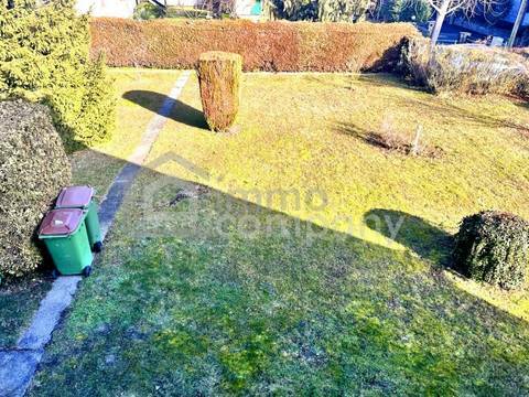 Gartenblick vom DachgeschoÃ Einfamilienhaus auf Baurechtsgrund Wien