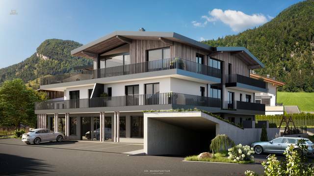 KITZIMMO-Terrassenwohnung in exklusivem Neubau - Immobilien Kirchdorf kaufen.