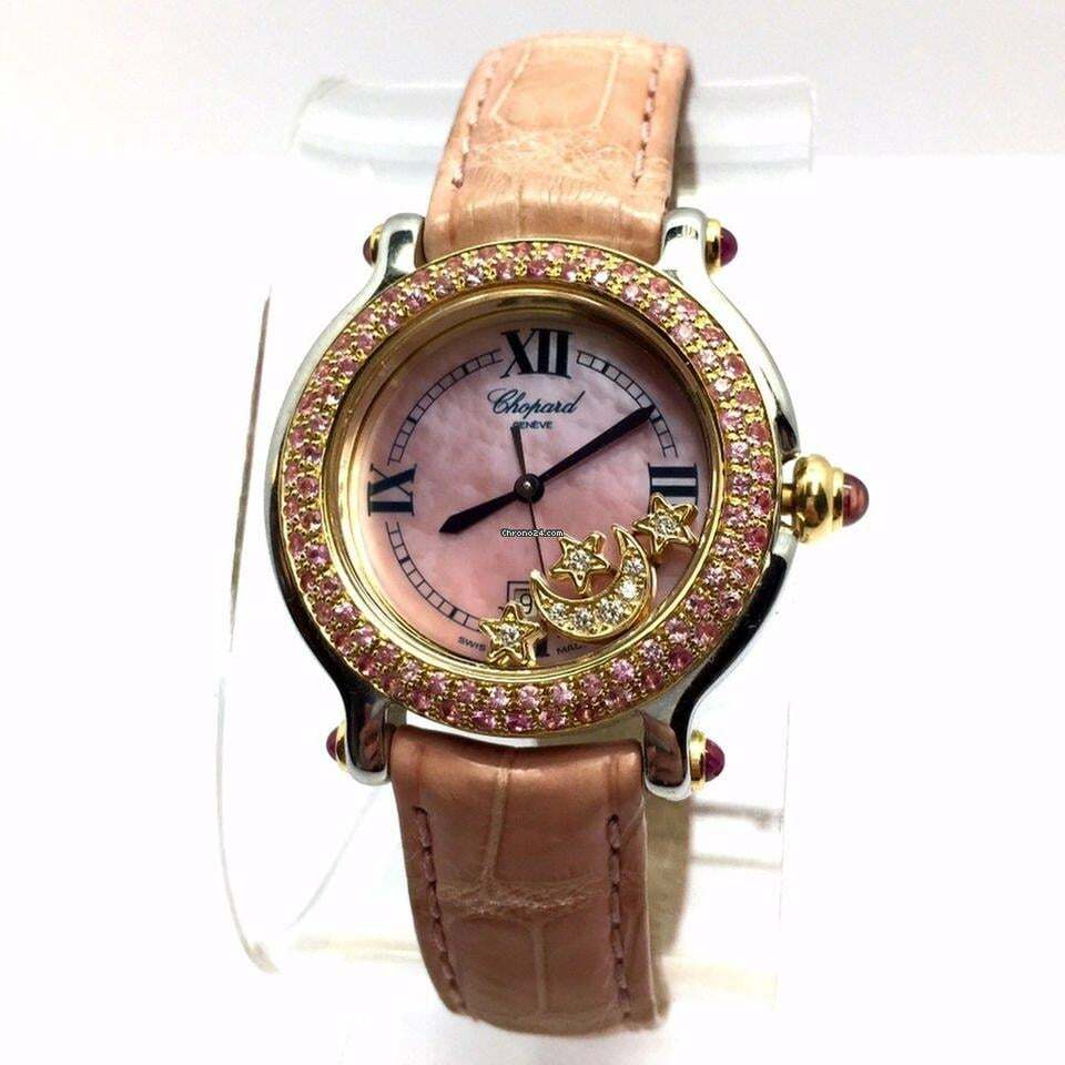 Chopard pink outlet diamond watch