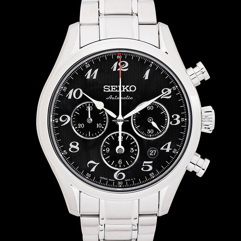 Herando - Seiko Presage SARK009 - Presage Automatic Black Dial Stainless  Steel Men's Watch