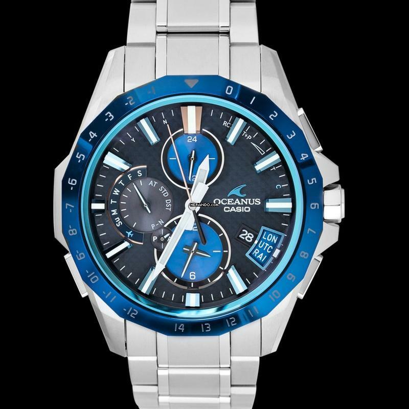 Herando - Casio Oceanus OCW-G2000RA-1AJF - Oceanus SOLAR Blue Dial Titanium  Men's Watch </h1>