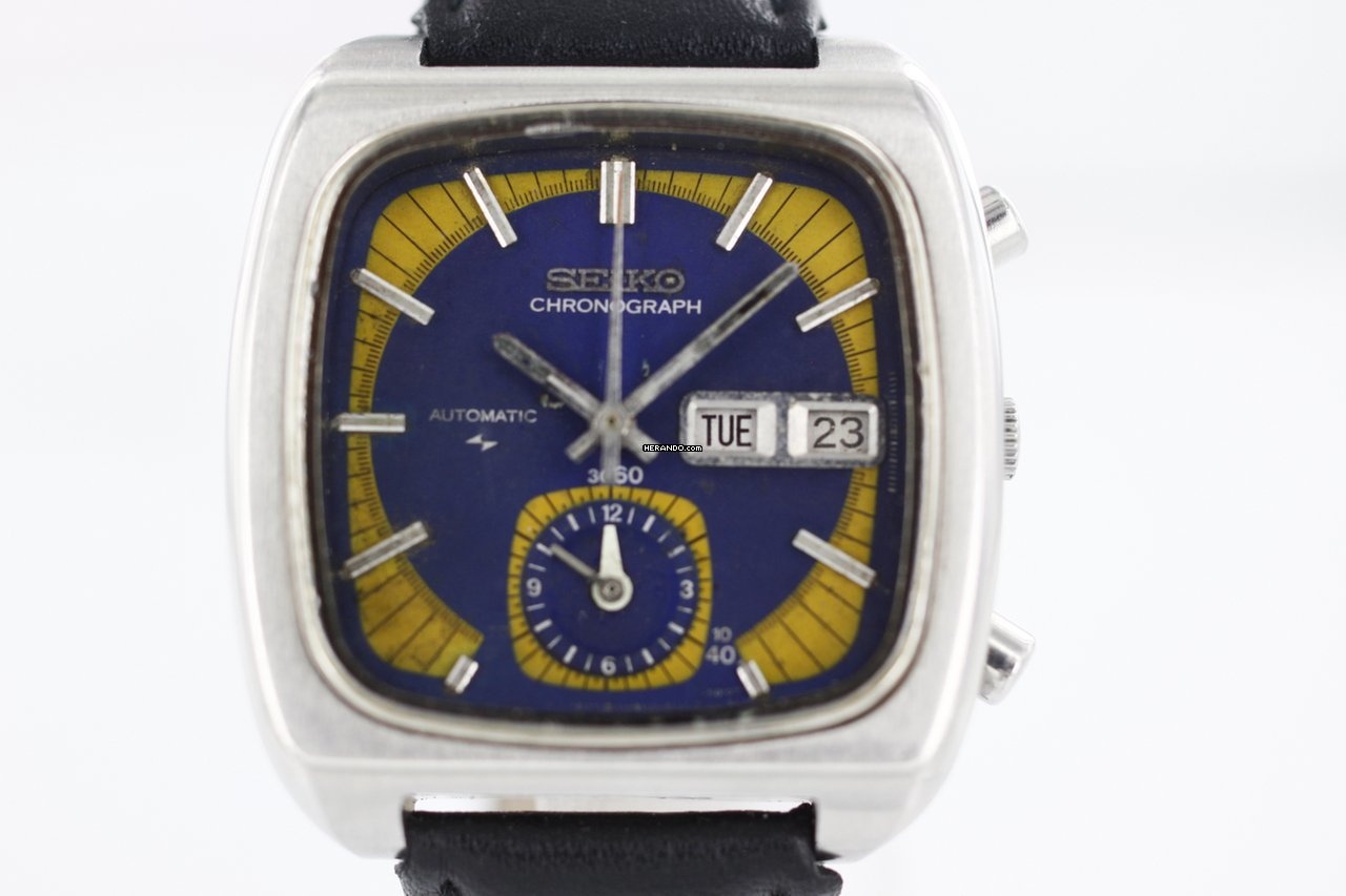 Herando - Seiko Monaco Chronograph Blue Dial  anno 1973