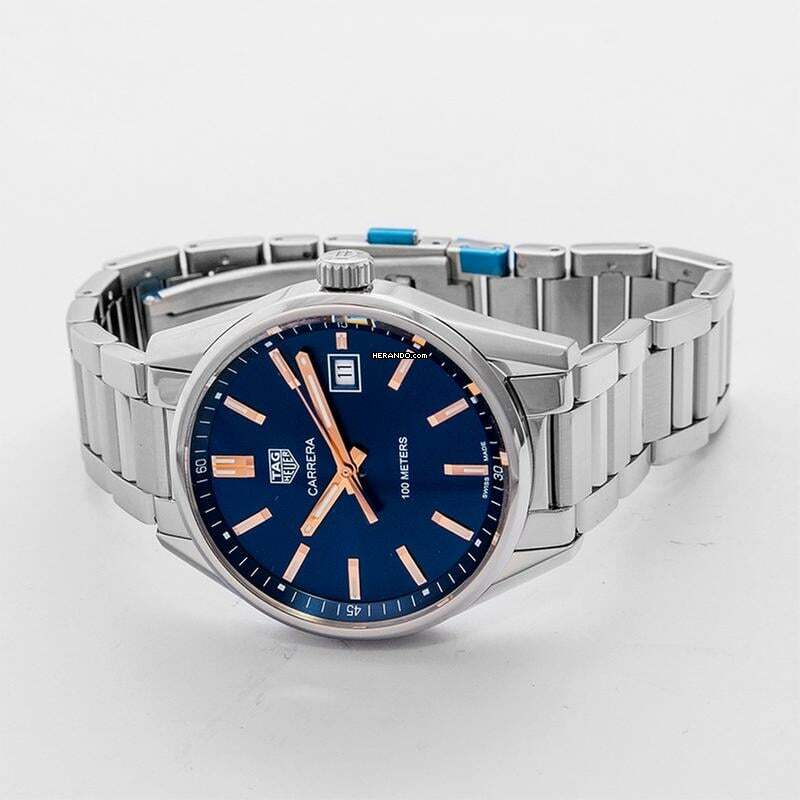 Herando TAG Heuer Carrera Lady WAR1112.BA0601 Carrera Quartz Blue Dial Ladies Watch h1