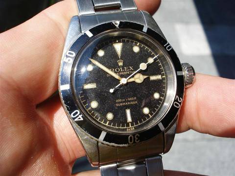 Herando Rolex Submariner 6538 BIG CROWN 2 LINER 1956