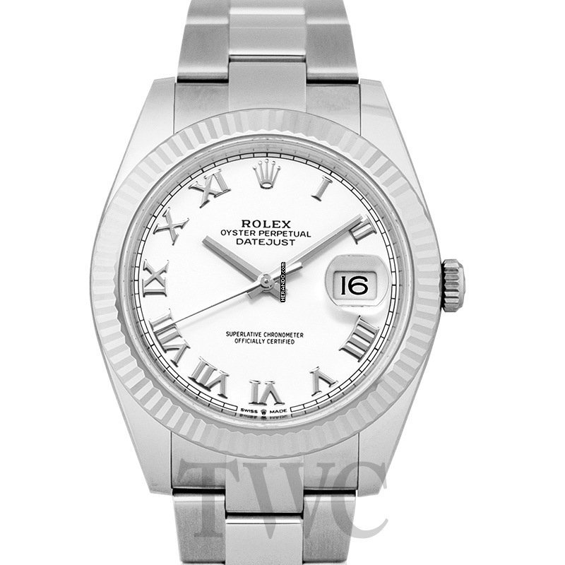 datejust 41mm white dial