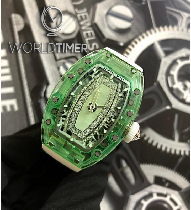 Herando Richard Mille NEW RM 07 02 Green Sapphire Automatic Ladies Watch