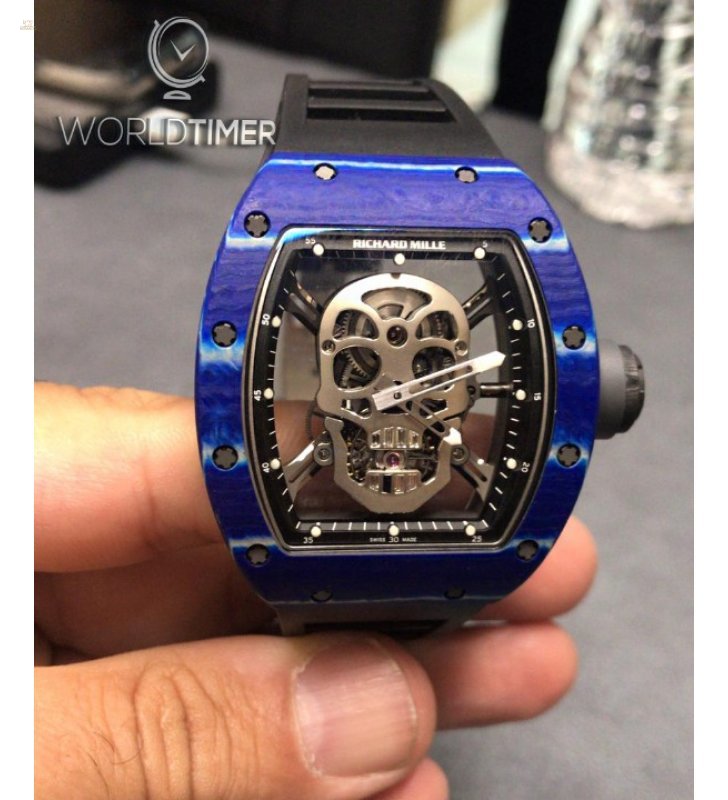 Herando Richard Mille 2018 LIKE NEW RM 52 01 Skull Blue Quartz