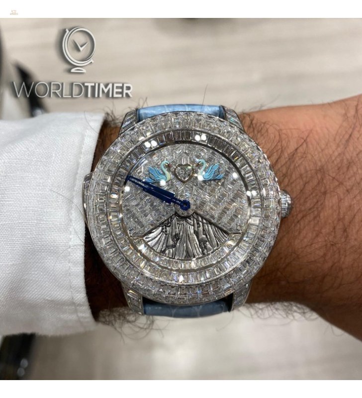 Herando Jacob Co. NEW UNIQUE Rasputin Tourbillon 47.6mm White Gold CT200.30.BD.BD.A