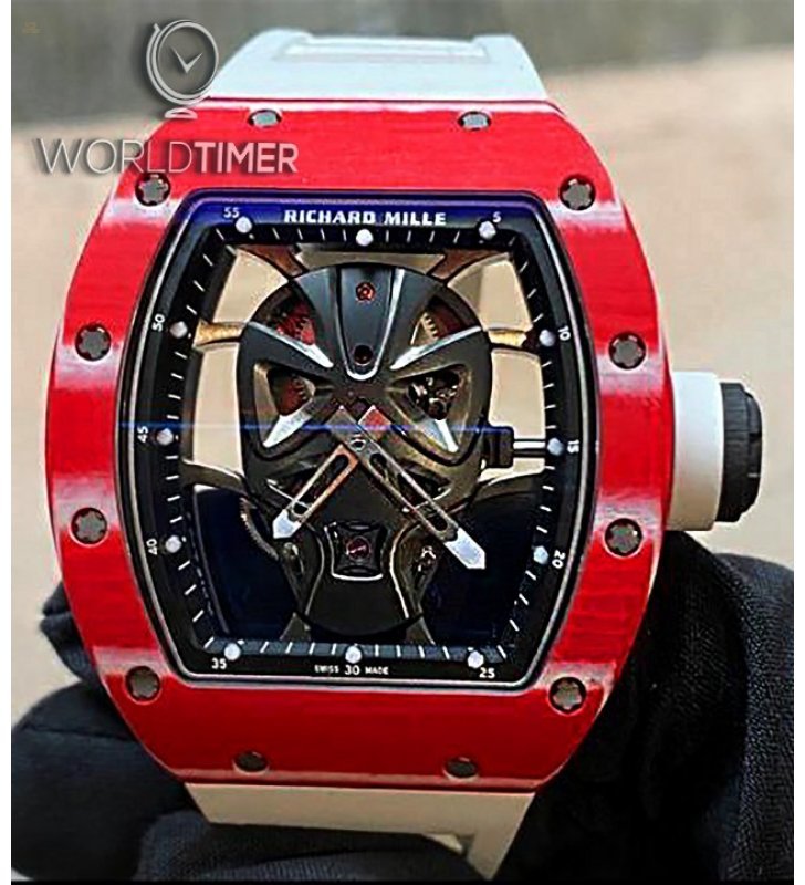 Herando Richard Mille NEW LIMITED 18 PIECE RM 52 06 Mask Red Carbon Tourbillon