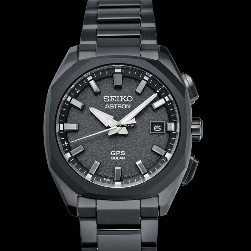 Herando Seiko Astron SBXD009 Astron Quartz Black Dial Titanium