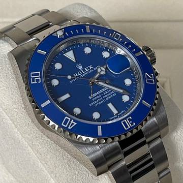  Rolex Submariner Date 116619LB blue, blau, 2020, Eu, unworn, smurf, ungetragen, discontinued