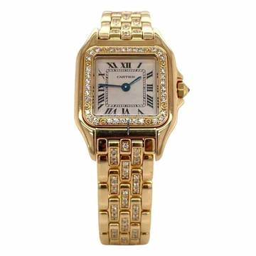  Cartier Panthére 22mm Quartz 18K Yellow Gold Diamond Watch