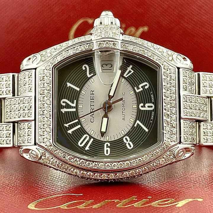 CARTIER TANK FRANCAISE Automatic 28mm Steel 0.85TCW DIAMOND Watch