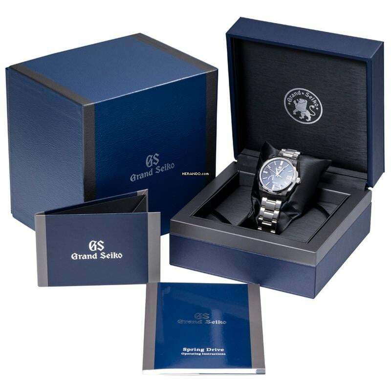 Herando - Seiko GS SBGA439 - 9R Spring Drive Spring-Drive Blue Dial  Stainless Steel Men's Watch