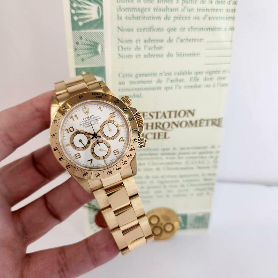 Rolex daytona yellow hot sale gold zenith movement