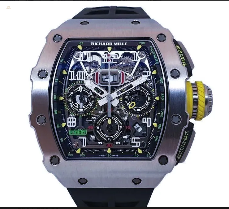 Herando Richard Mille NEW RM 11 03 Titanium Automatic Flyback