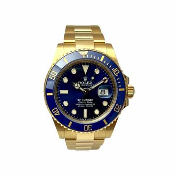 Rolex Submariner Date Blau Gold 