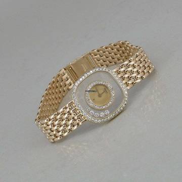 Chopard Happy Diamonds 18k Gold 83 Diamanten Full Set Deutsche Auslieferung 