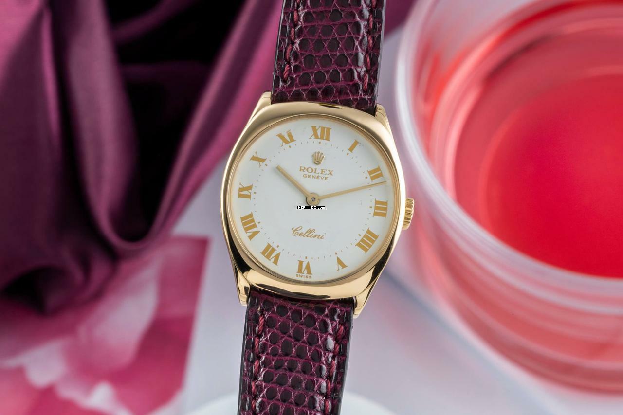 Herando - Rolex Cellini Lady 18k (0,750) Gold Handaufzug Damenuhr Ref. 4129  Klassiker </h1>