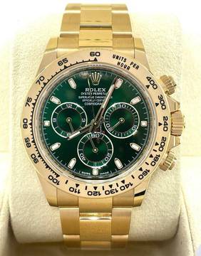  Rolex Daytona GREEN MONEY DIAL 2019 NEW FULL SET BOX&PAPERS (JOHN MAYER) DISCONTINUED </h1> 