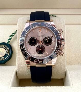  Rolex Daytona Oysterflex Rosegold 18Kt. Sundust Dial 99% NEW with Box and Papers Ref:126515LN </h1> 