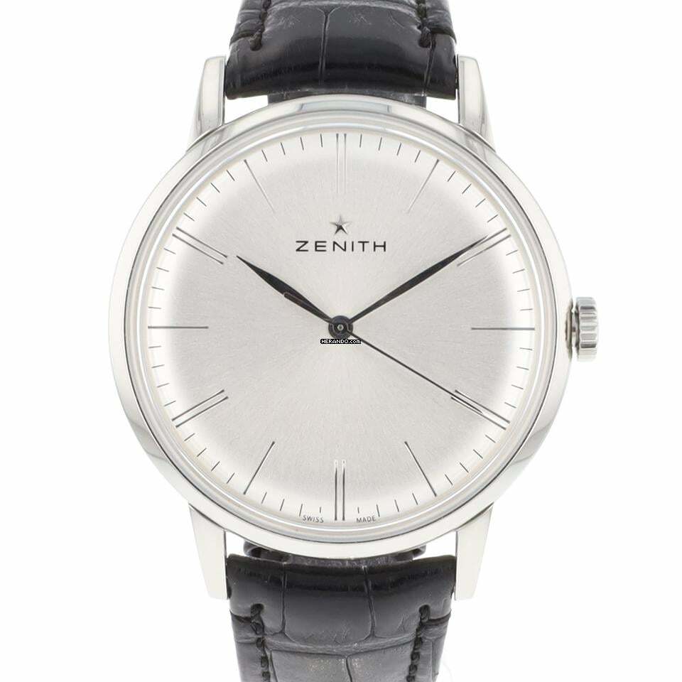 Herando Zenith Elite 6150 42MM Silver Dial h1