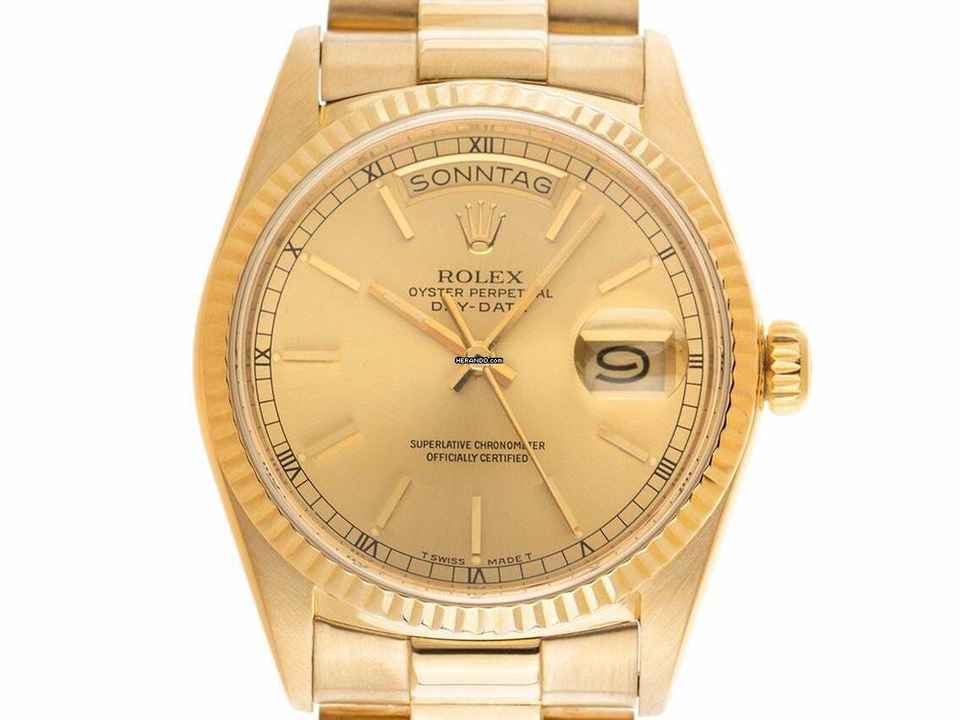 Rolex Day-Date 36 Ref.18038 1988 Box&Beschreibung wie Neu Vintage