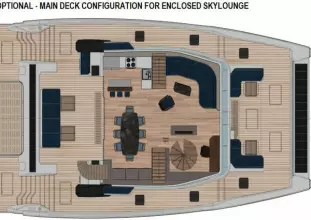 Optional - Main Deck Configuration For Enclosed Sky Lounge