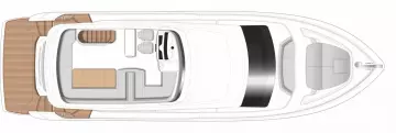 Manufacturer Provided Image: Princess 55 Flybridge Layout Plan