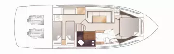 Manufacturer Provided Image: Manufacturer Provided Image: Princess V40 Lower Deck Layout Plan