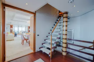 Stairwell, main deck to bridge deck