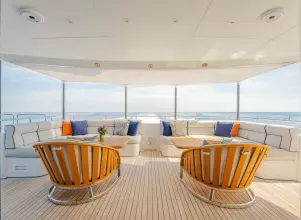 Main deck aft, looking aft