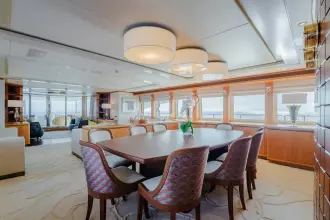 Dinning and Salon, looking aft