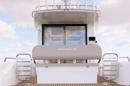 2026 Nimbus Commuter 12 boat with sleek design and modern features.