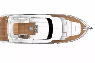 Top view of Absolute NAVETTA 50 yacht model 2026.