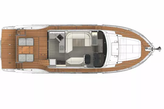 Floor plan of Absolute NAVETTA 50 yacht, year 2026.