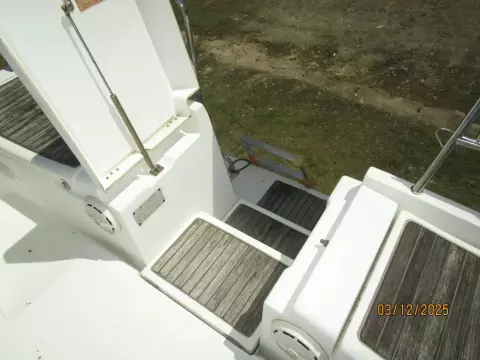 43' Beneteau transom pass-thru