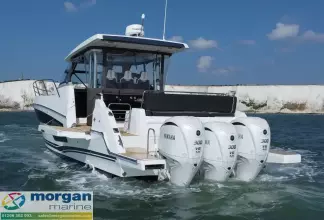 Jeanneau Cap Camarat 12.5 WA - view of transom from pot side aft