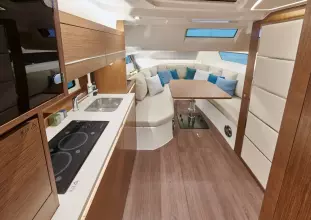 Jeanneau Cap Camarat 12.5 WA - galley in forward cabin / saloon