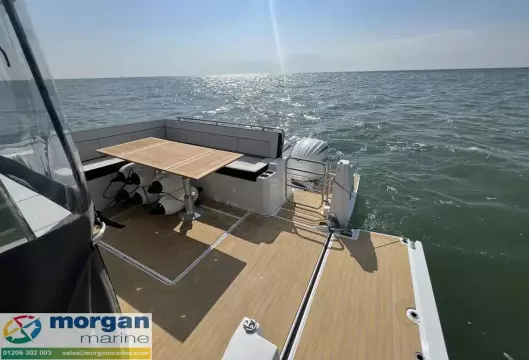 Jeanneau Cap Camarat 12.5 WA - inside cockpit with terrace open