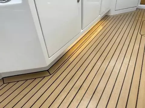 Hidden lighting under cupboards