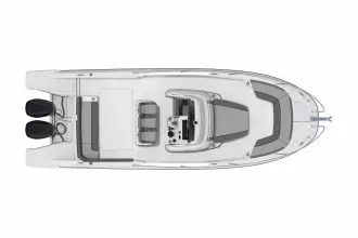 Jeanneau Cap Camarat 9.0 CC - layout diagram of cockpit